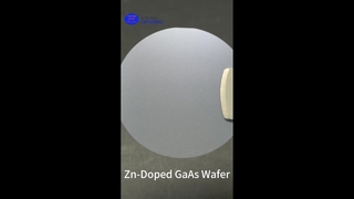 2-inch Zn-gedoteerd galliumarsenide (GaAs) wafer voor LED- en laserdiodetoepassingen