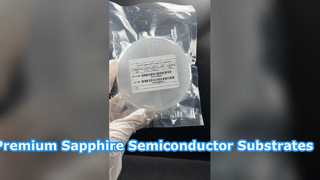 4ich C-plane SSP-saffiersubstraten Saffierbuizen voor halfgeleiderplasma-eq Enkele kristalopbouw
