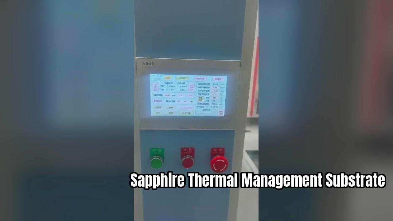 Saffiersubstraat met hoge thermische geleidbaarheid voor warmteafvoer van halfgeleiders