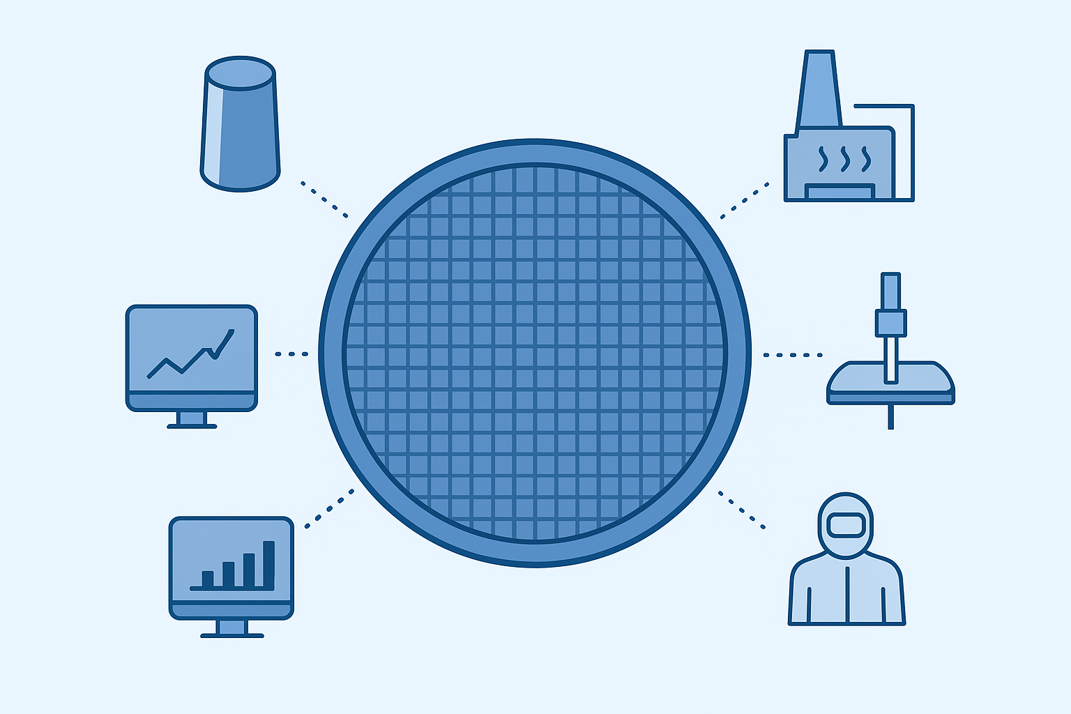 Laatste bedrijfsblogs Vijf Belangrijke Factoren die de Kwaliteit van Wafers in de Halfgeleiderfabricage Beïnvloeden
