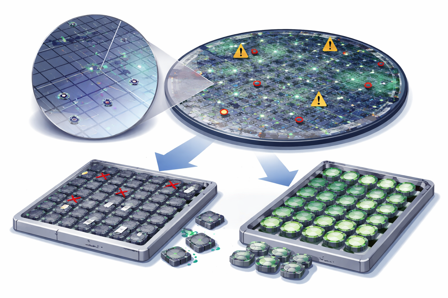 Laatste bedrijfsblogs Hoe defectdichtheid in SiC-substraten de apparaatopbrengst direct beïnvloedt