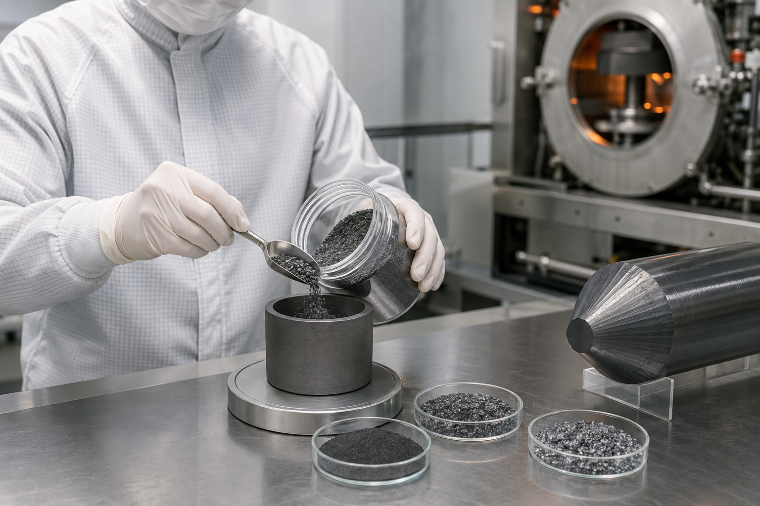 Laatste bedrijfsblogs High-Purity SiC Powder for Crystal Growth: Purity Levels, Particle Size, Impurity Control and PVT Yield