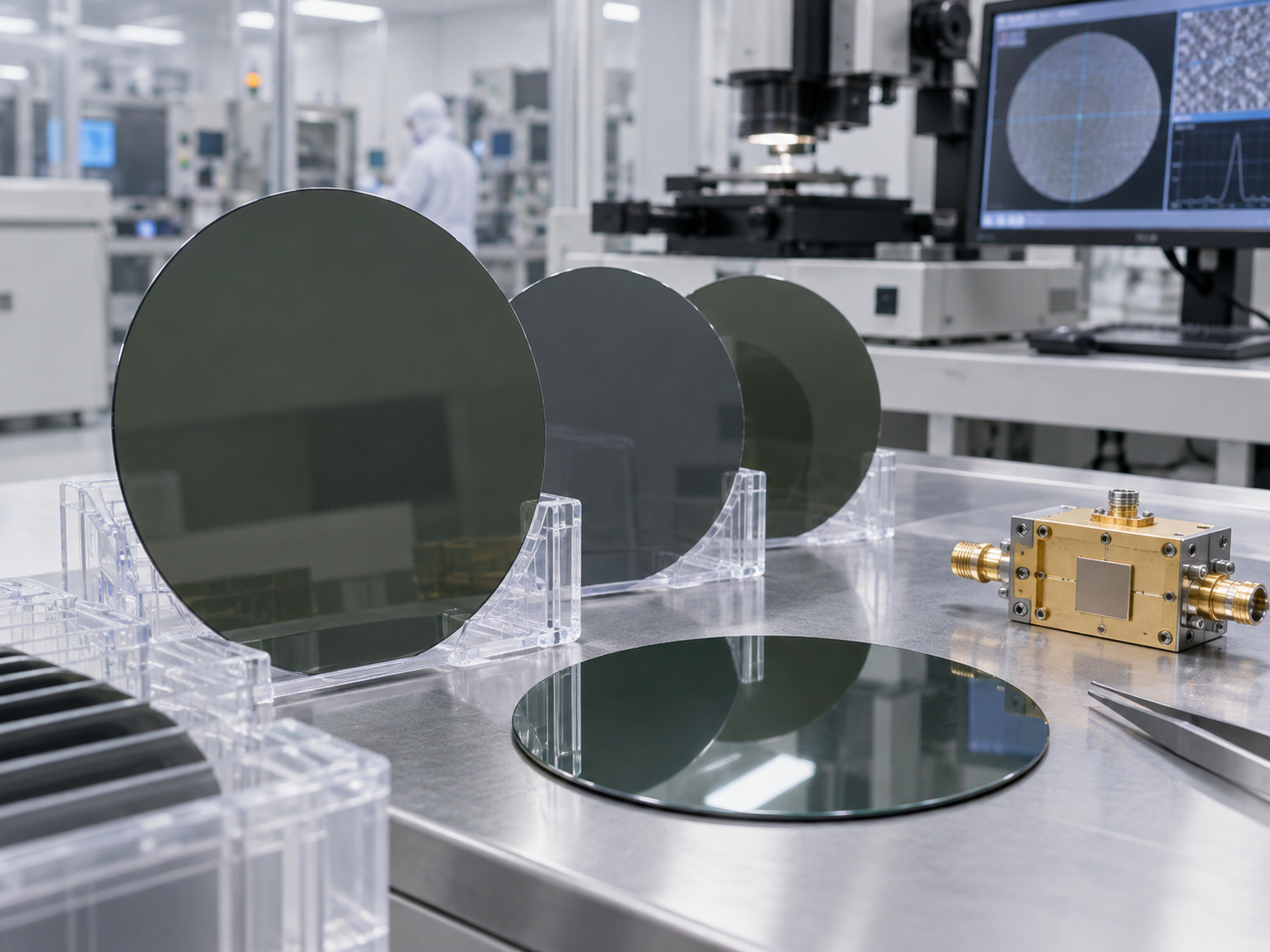 Laatste bedrijfsblogs Semi-isolatieve 4H-SiC-substraten voor RF-apparaten: HPSI vs. vanadiumgedopte, resistiviteit, defectdichtheid, TTV en oppervlak Q