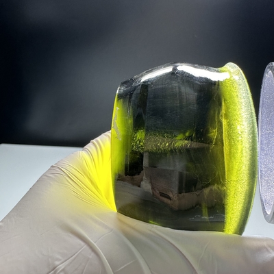 kopen Synthetisch laboratorium gemaakt vrij gesneden groene saffier enkel kristal grondstof voor juwelen online vervaardiging