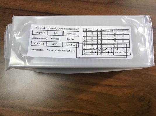 kopen de r-as van 2Inch 3inch 4inch m-vlak a-as Sapphire Wafer-substraat online vervaardiging