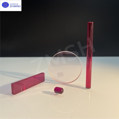 kopen Rubinestaven / Glasbal / Optisch raam / Prisma Rubin Optisch element Laserstaaf Titanium Saffiraat Laserkristal online vervaardiging