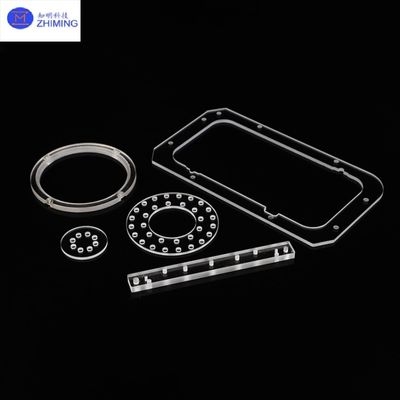 kopen Op maat gemaakte Quartz doorgatplaten Precision Perforated Optical Fused Silica Panels online vervaardiging