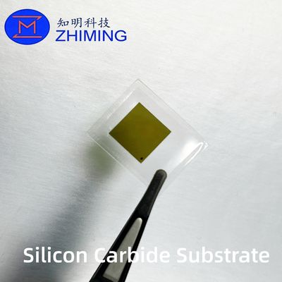 kopen 4H-N-type SiC-substraat 10x10 mm wafer voor elektronica online vervaardiging