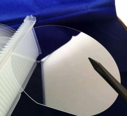 kopen Kleurloze doorzichtige siliciumcarbide SiC gepolijste waferlens Optische kwaliteit AR-brillen online vervaardiging