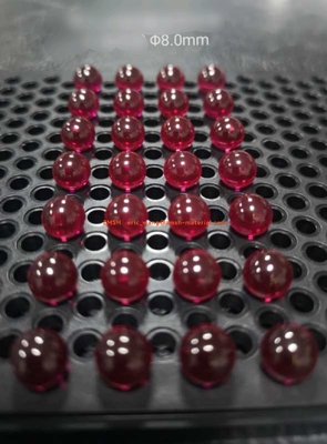 kopen De Lens van het Siliciumcz van Ruby White Sapphire Ball Lens K9 voor Vloeibare Klep online vervaardiging