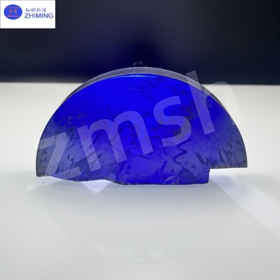 Kunstmatig gekleurde edelstenen Moissanite SIC grondstoffen ruw koninklijk blauw minder bubbels hoogglanzend
