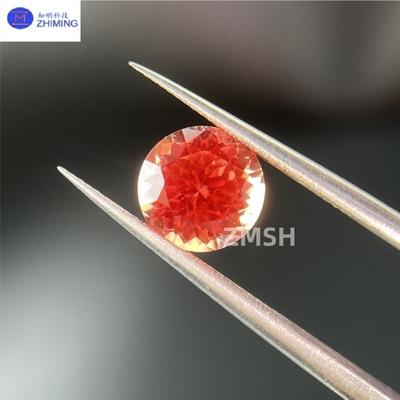 Op Maat Gesneden Synthetische Padparadscha Saffier voor Sieraden